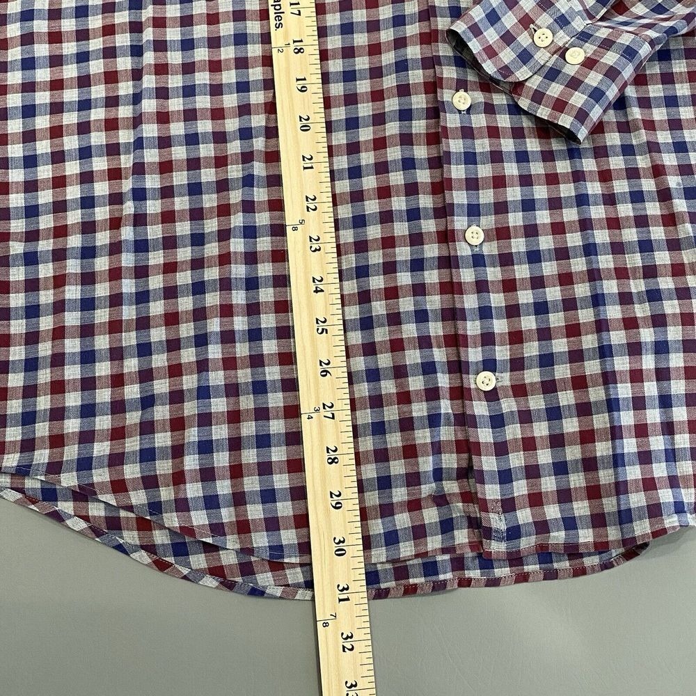 Peter Millar men's Dunbritton Cotton Sport Shirt in British Grey Size Large - Picture 7 of 10